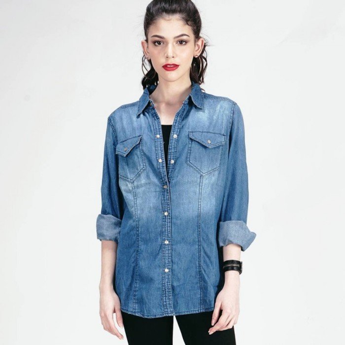 produk KEMEJA CHAMBRAY PRINCESS SHIRT ( 24373L2ML ) LOGO JEANS