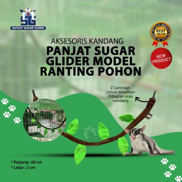 produk MAINAN SUGAR GLIDER, TUPAI MODEL PANJAT TALI TANGKAI POHON